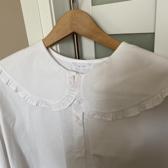 OAK + FORT Big Collar Blouse (S) - Picture 4 of 5